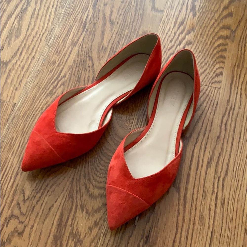 Jcrew red flats 6.5
